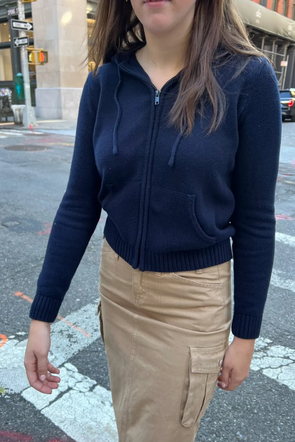 Clearance Alana Zip-Up Sweater Cotton