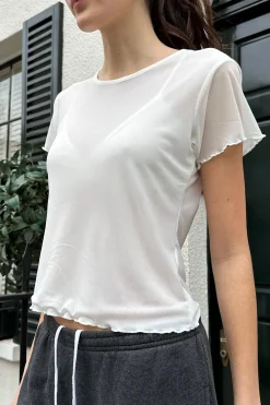 Clearance Anais Mesh Top Short Sleeves
