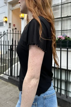 Clearance Anais Mesh Top Short Sleeves