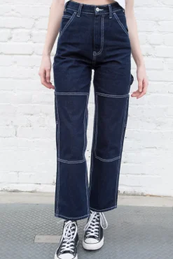 Clearance Ariana Dark Wash Painter Pants Jeans