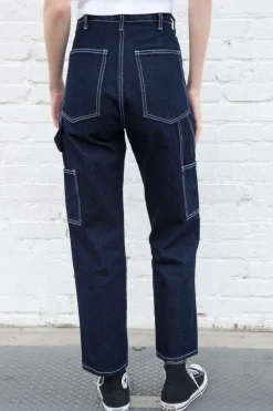 Clearance Ariana Dark Wash Painter Pants Jeans