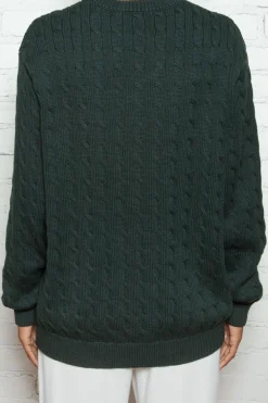 Brianna Cotton Cable Knit Sweater Cotton