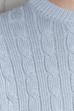 Brianna Cotton Cable Knit Sweater Cotton