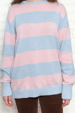Sale Brianna Cotton Thick Stripe Sweater Stripes|Cotton