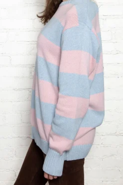 Sale Brianna Cotton Thick Stripe Sweater Stripes|Cotton