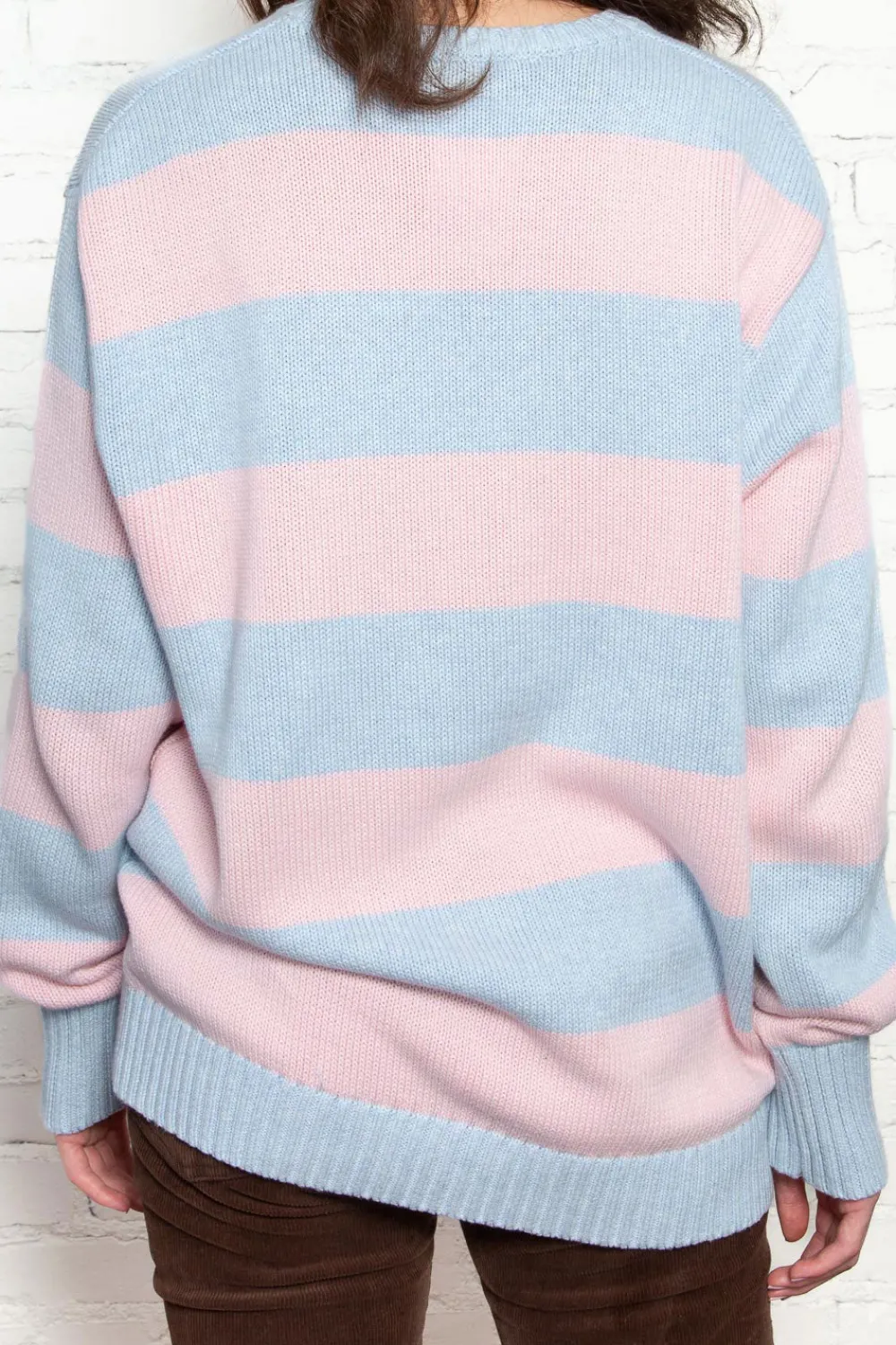 Sale Brianna Cotton Thick Stripe Sweater Stripes|Cotton