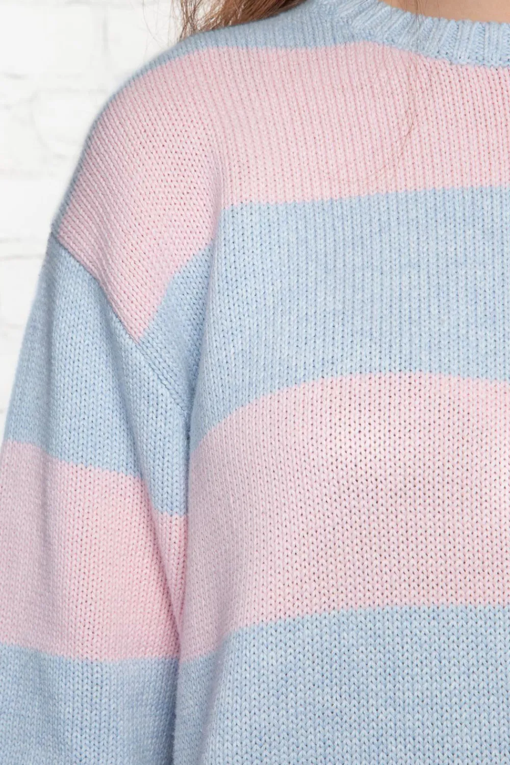 Sale Brianna Cotton Thick Stripe Sweater Stripes|Cotton