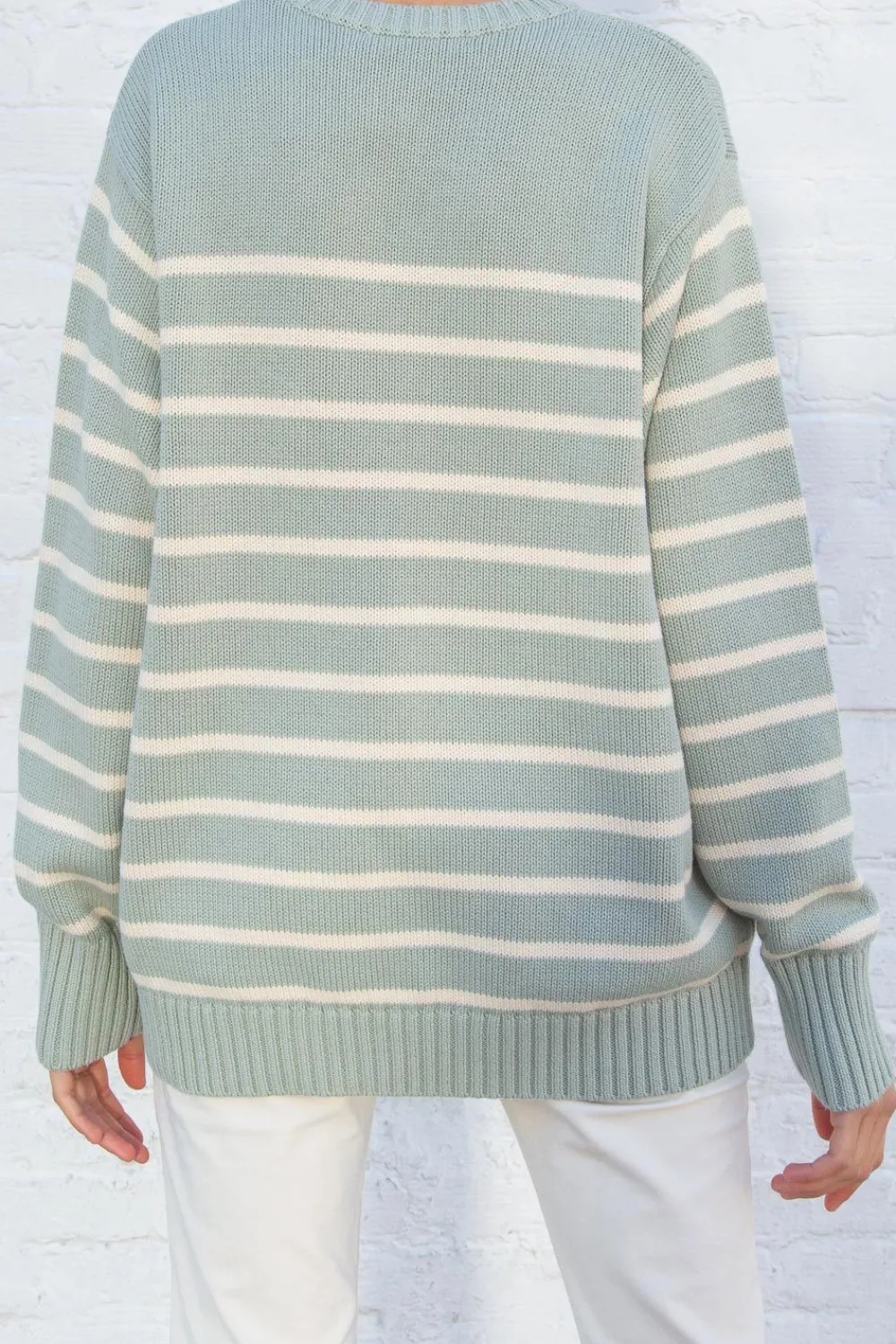 Clearance Brianna Cotton Thin Stripe Sweater Stripes|Cotton