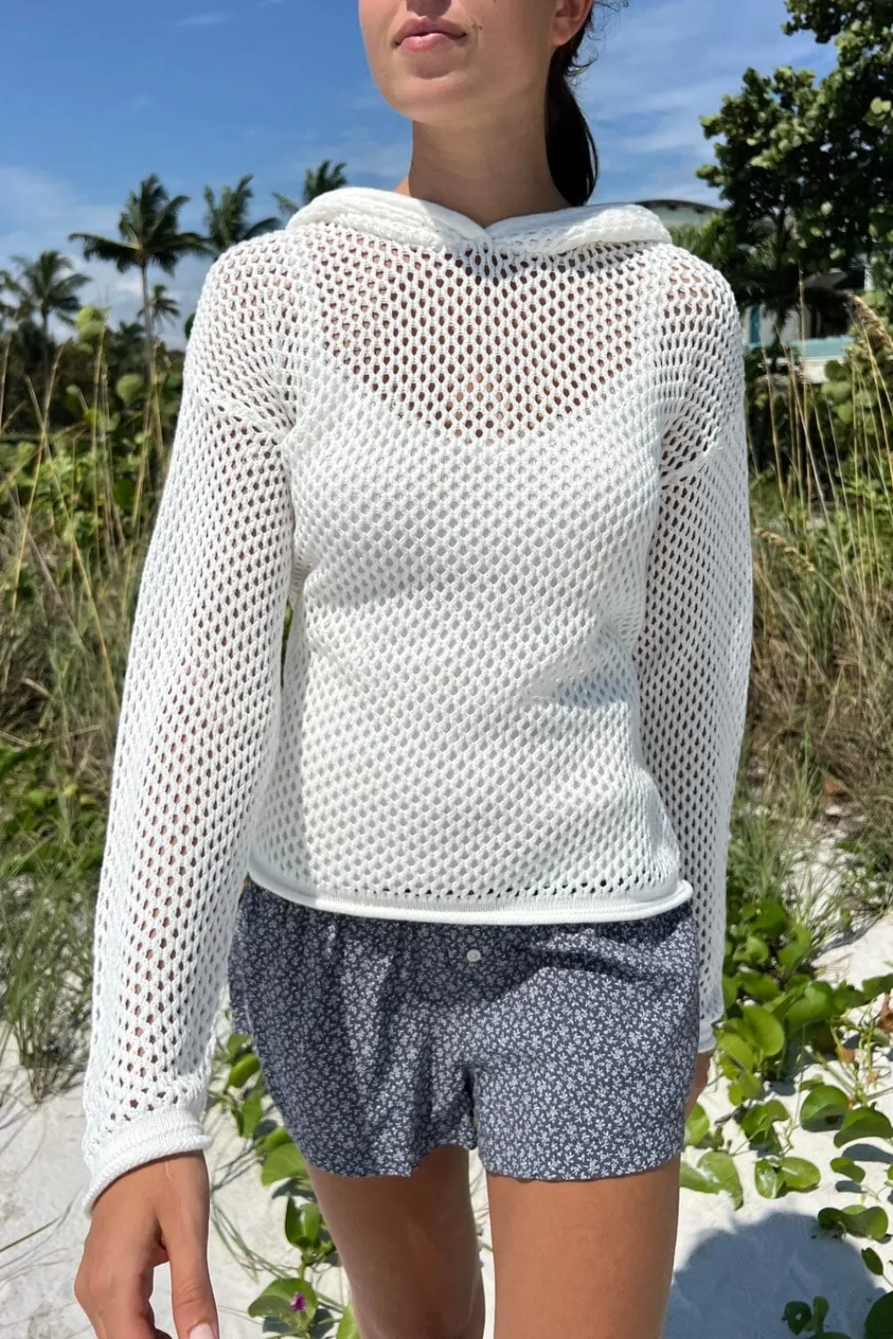 Sale Christy Net Hoodie Cotton