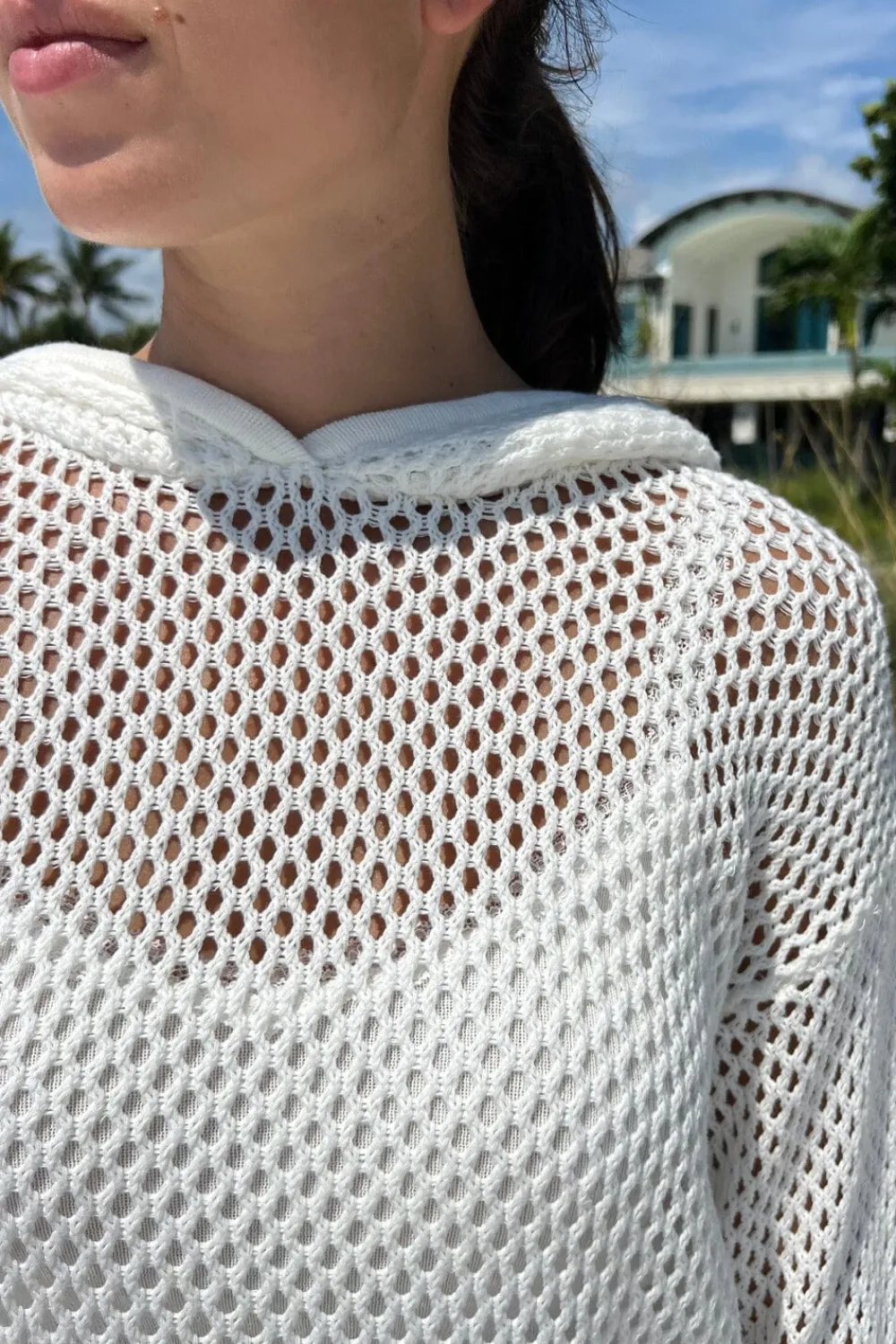 Sale Christy Net Hoodie Cotton