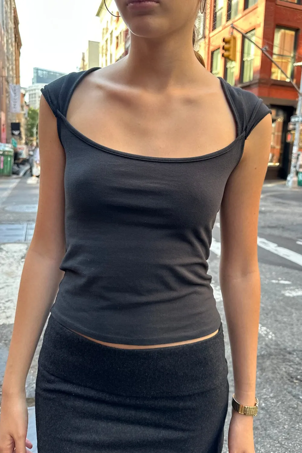 Discount Ella Top Short Sleeves