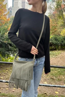 Hot Fringe Suede Crossbody Bag Bags & Backpacks