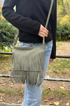 Hot Fringe Suede Crossbody Bag Bags & Backpacks