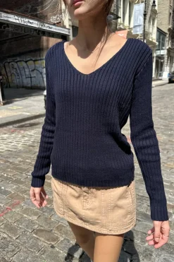 Clearance Grace V-Neck Sweater Cotton