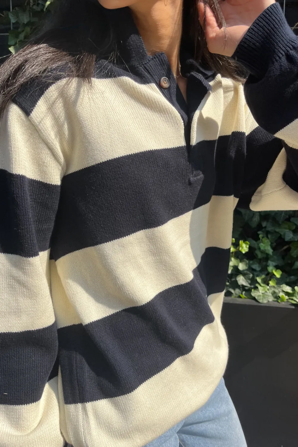 Clearance Katiana Striped Sweater Cotton