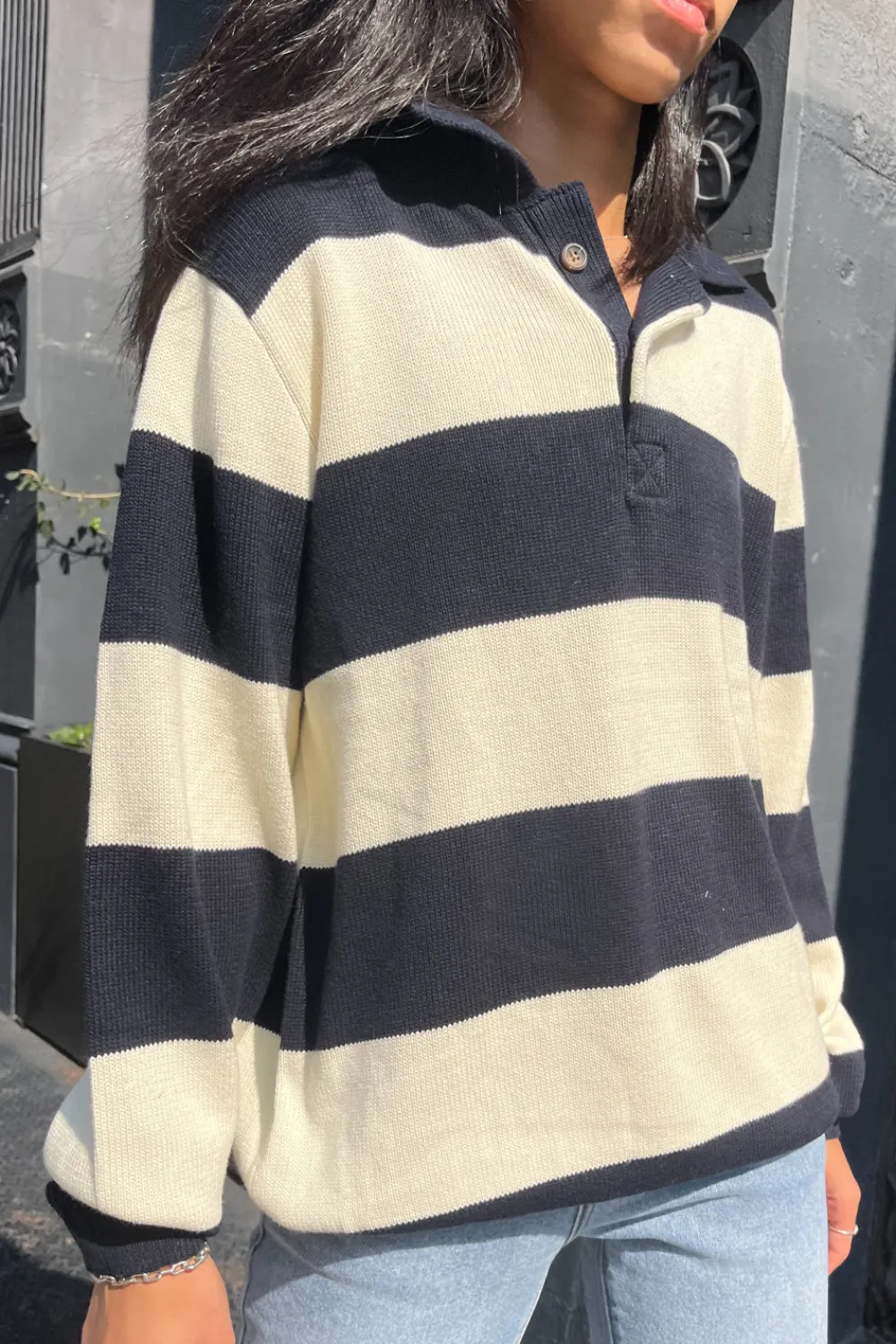 Clearance Katiana Striped Sweater Cotton