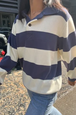 Clearance Katiana Striped Sweater Cotton
