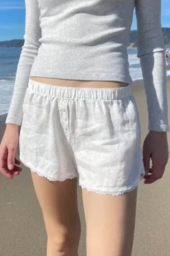 Discount Keira Linen Lace Shorts Shorts & Skirts