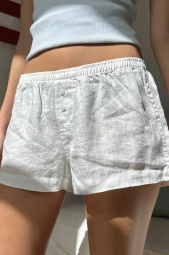 Hot Keira Pyjama Shorts Shorts & Skirts|Whites