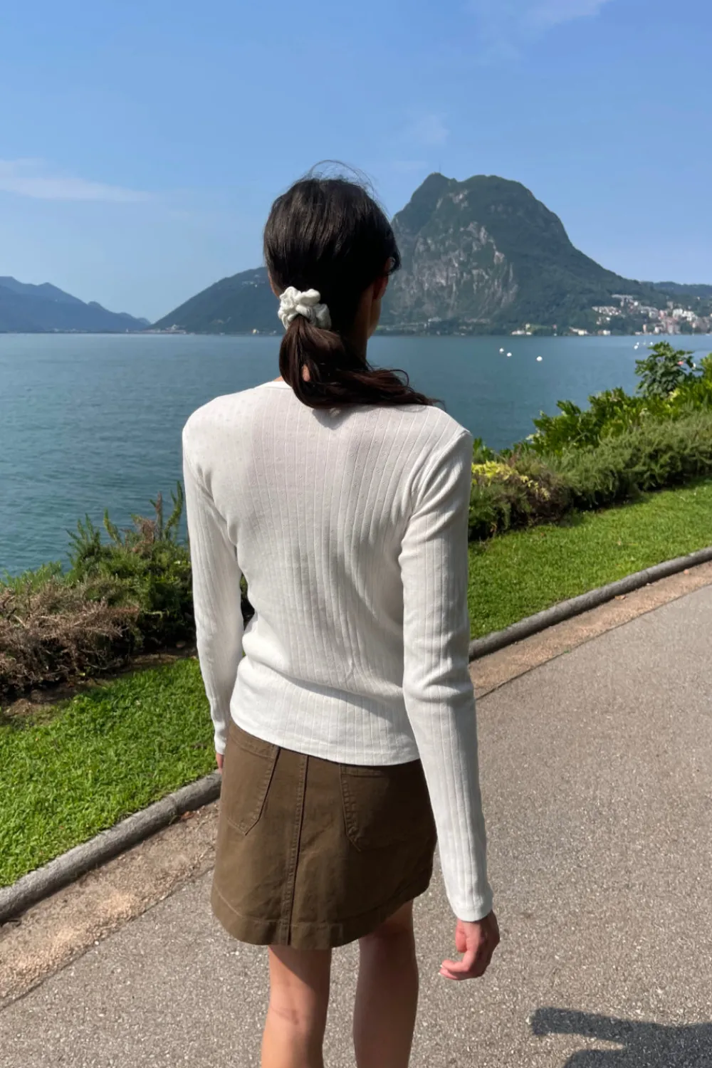 Discount Leah Eyelet Top Long Sleeves