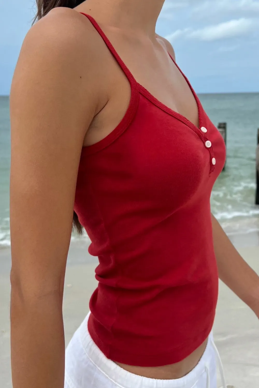 Discount Lorene Button Top Tubes & Tanks