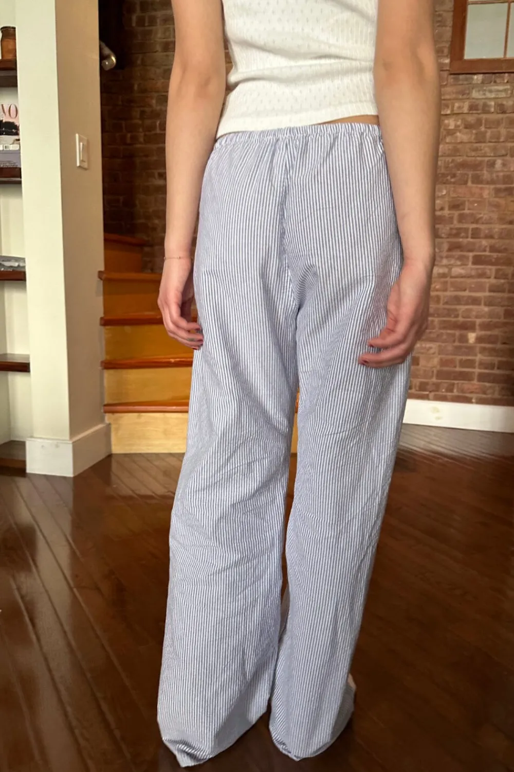 Best Marie Lou Linen Pants Stripes|Sweatpants