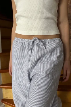 Best Marie Lou Linen Pants Stripes|Sweatpants