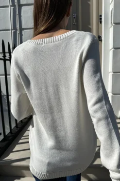 Sale Mollie V-Neck Sweater Cotton