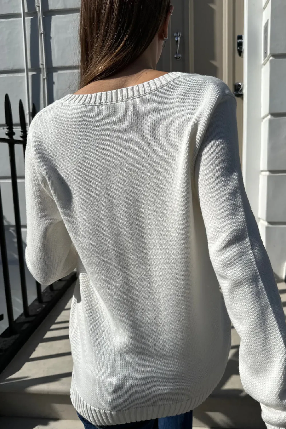 Sale Mollie V-Neck Sweater Cotton