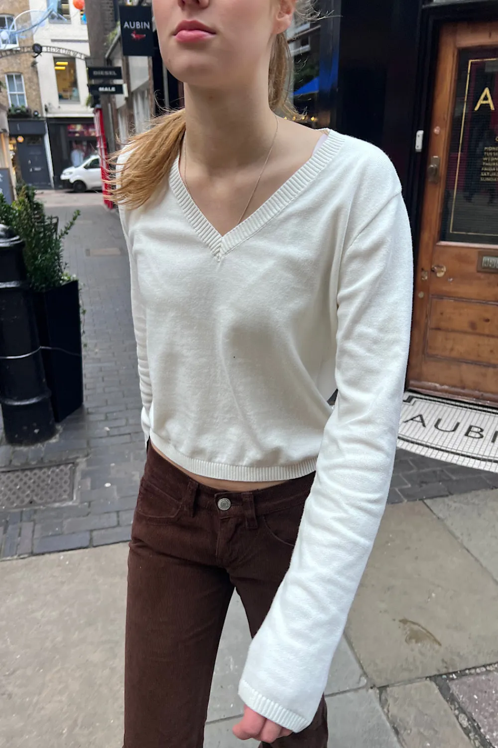 Sale Mollie V-Neck Sweater Cotton