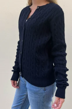 Outlet Olsen Wool Cable Knit Cardigan Cardigans|Wool