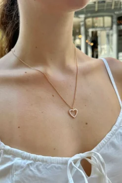 Clearance Pearl Heart Hecklace Jewelry