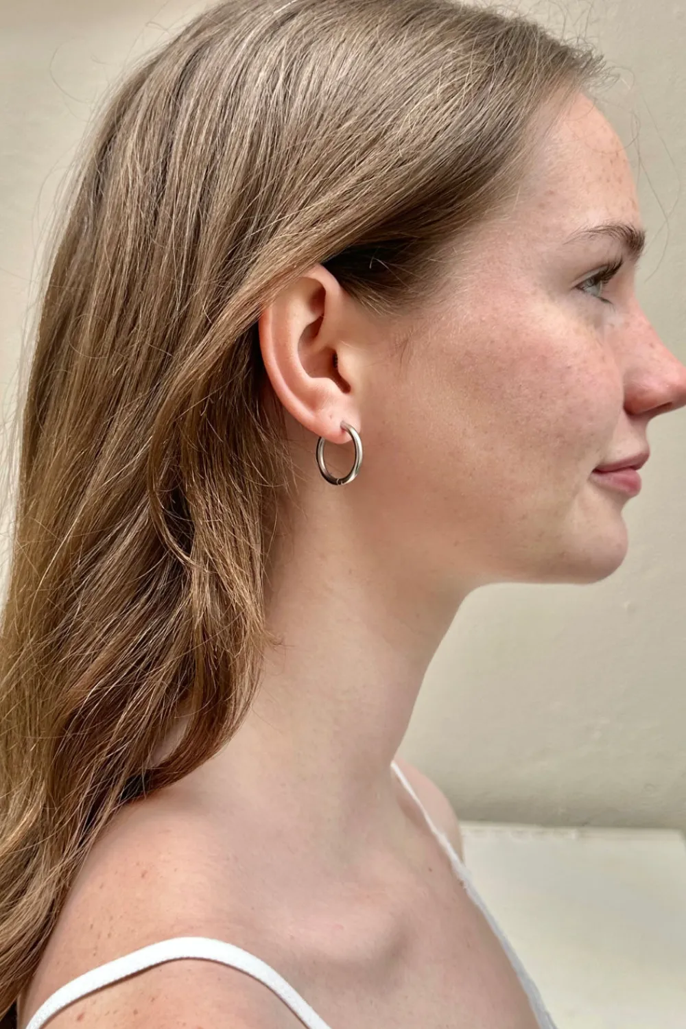 New Stainless Steel Hoop Earrings Stainless Steel|Jewelry